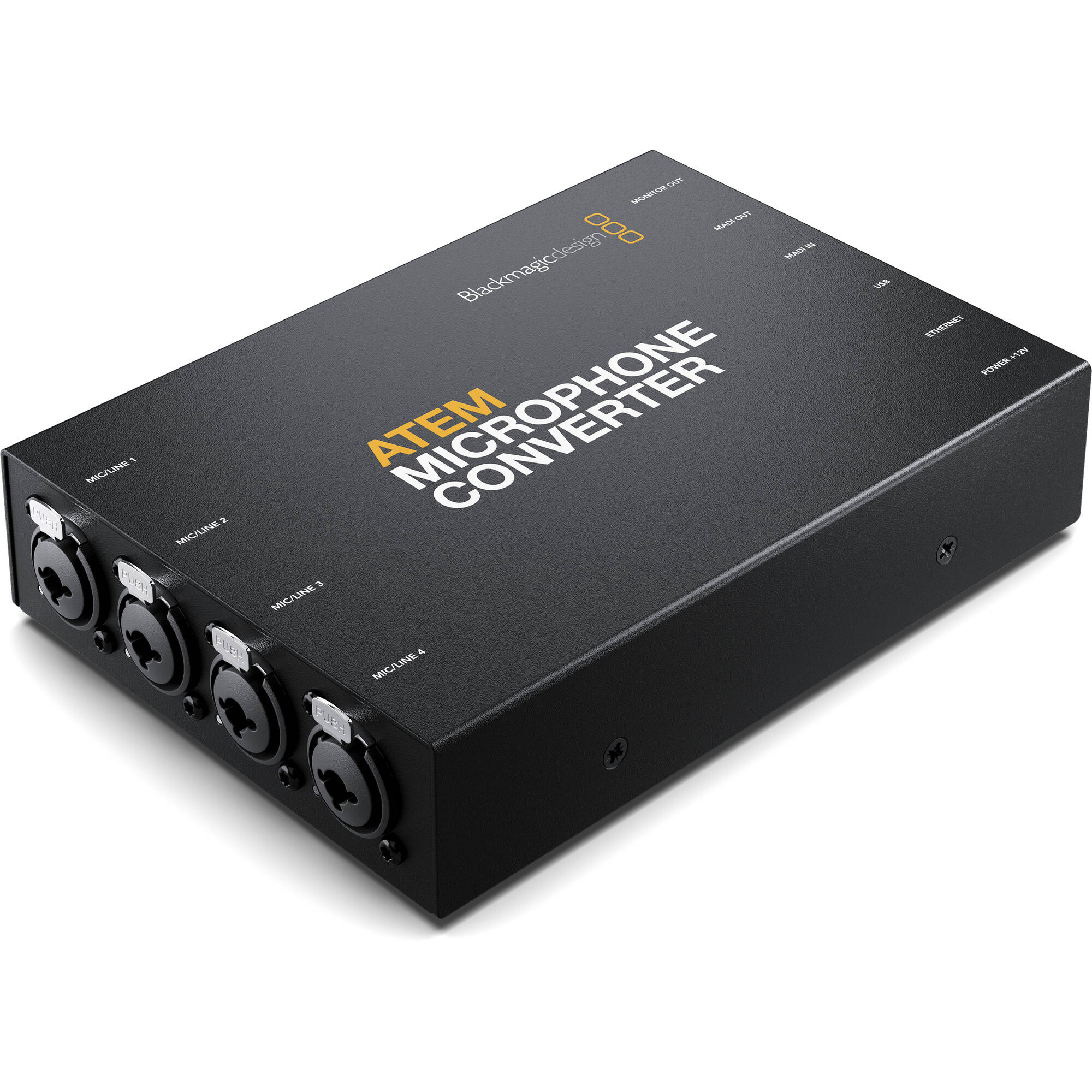 Blackmagic Design ATEM Microphone Converter with 12V DC Power Supply