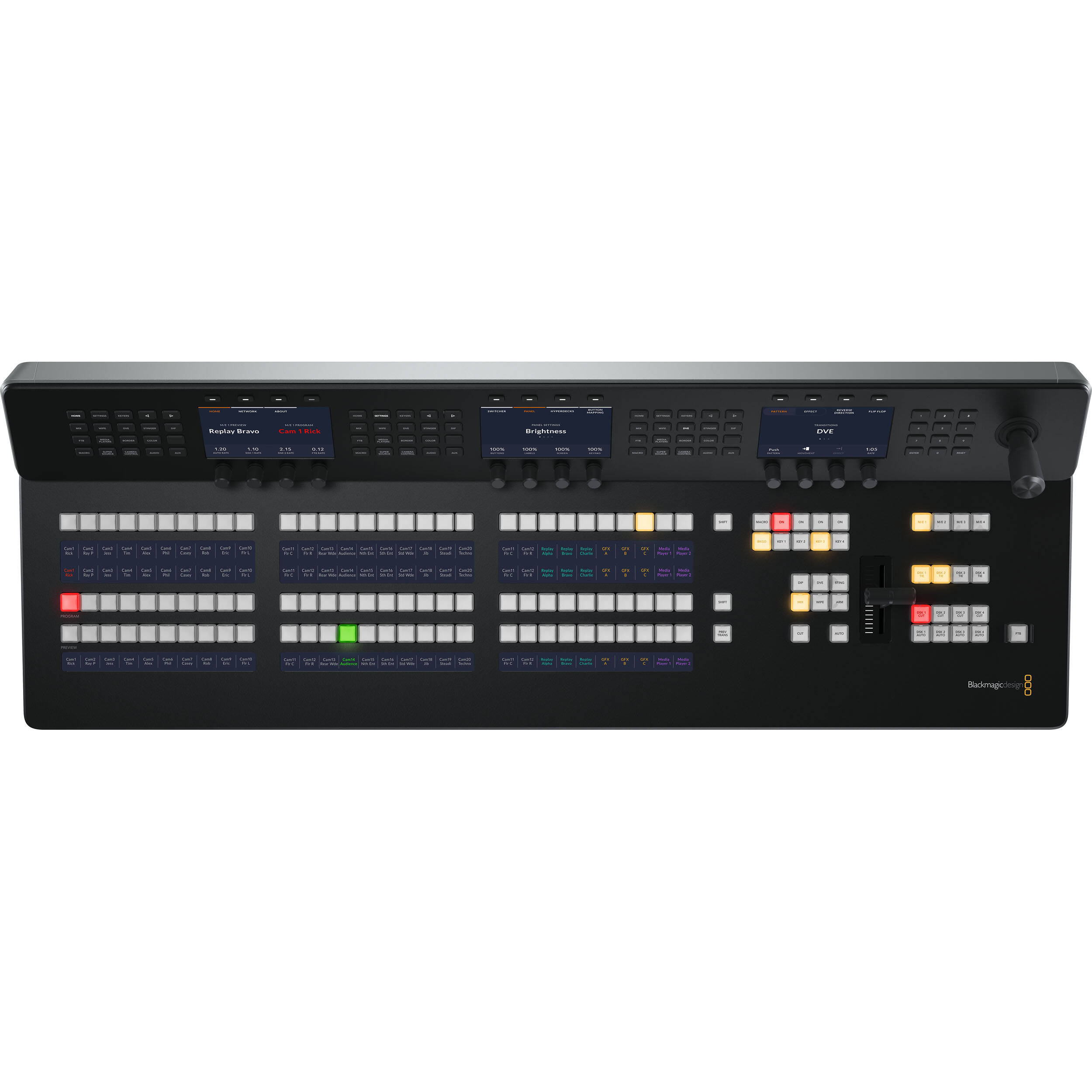 Blackmagic Design ATEM 1 M/E Advanced Panel 30 for ATEM Production Switchers