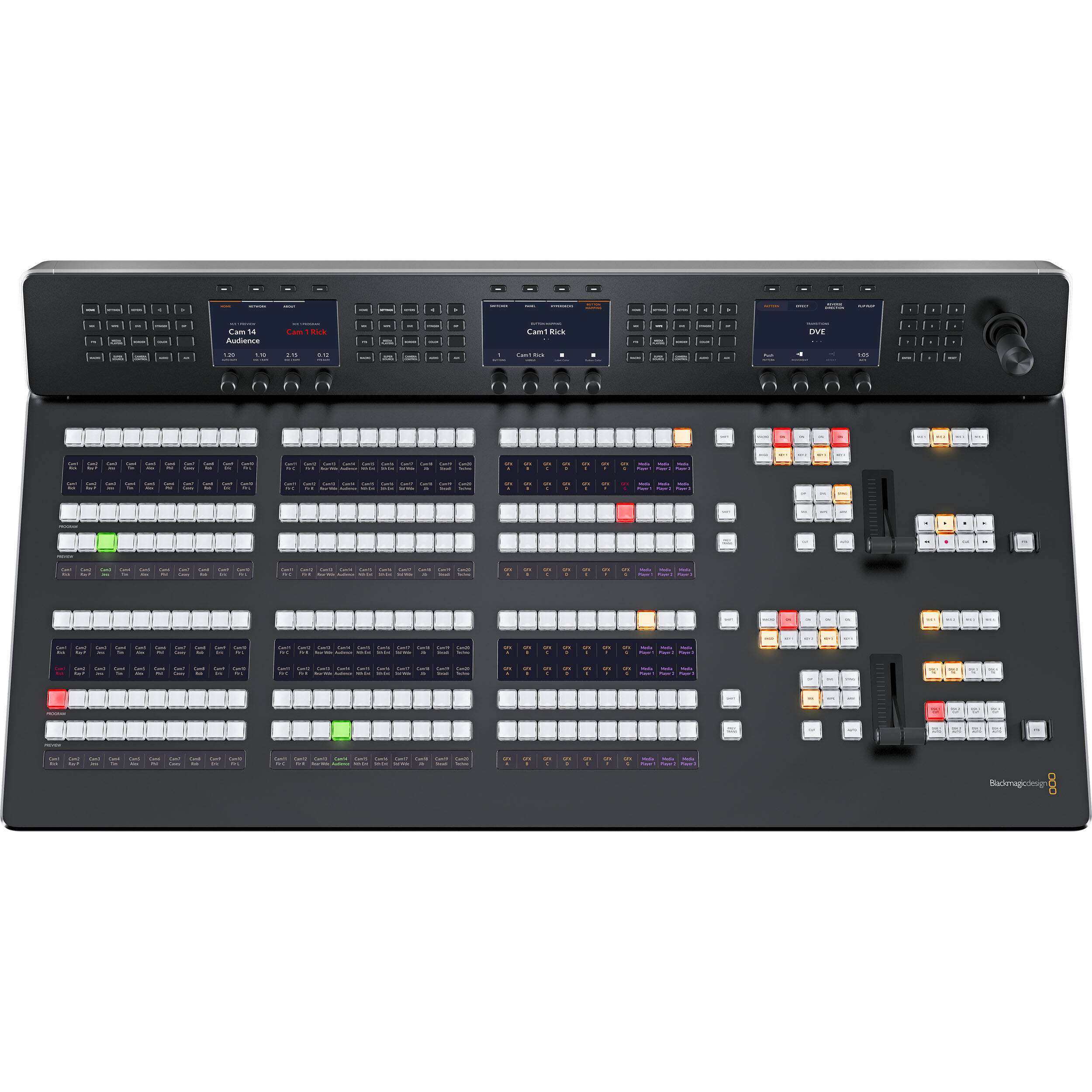 Blackmagic Design ATEM 2 M/E Advanced Panel 30 for ATEM Production Switchers