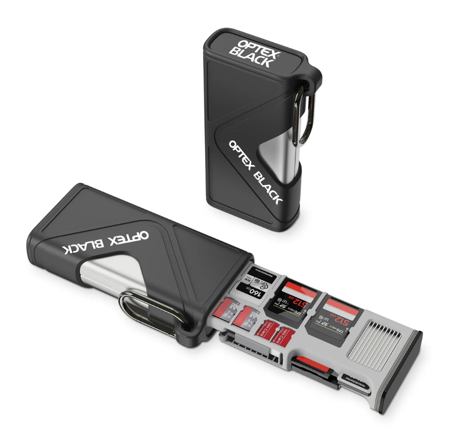 Optex Black OBR1500 CFexpress (CF-A & CF-B) / SD Card Weatherproof Storage & Reader with 10Gbps USB-C Transfer