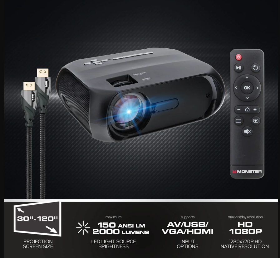 Monster Image Pro 720p Projector