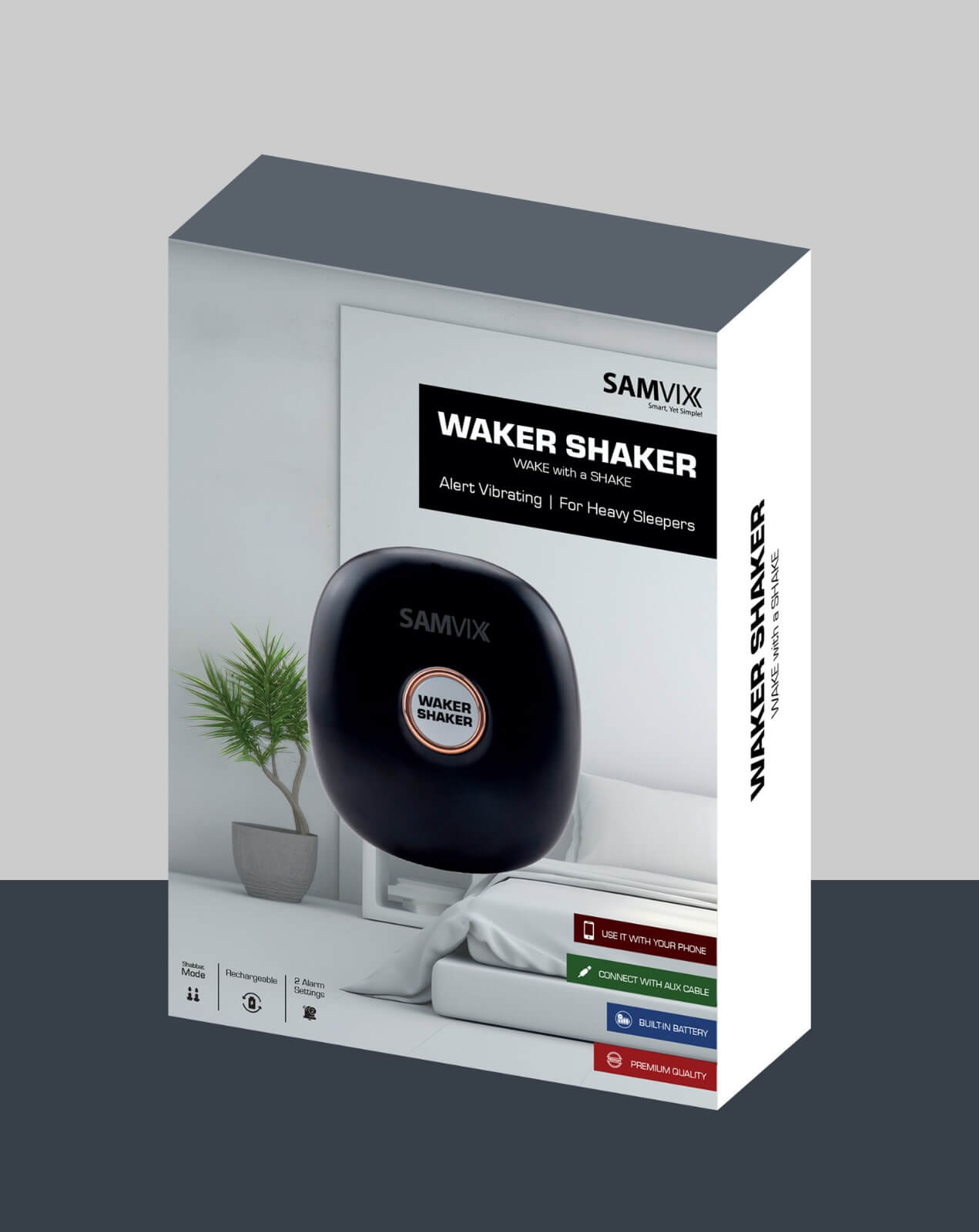Samvix Waker Shaker Alarm Clock