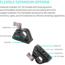 Porte-tige Tilta de 15 mm à la fixation du rail OTAN - noir