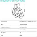 Porte-tige Tilta de 15 mm à la fixation du rail OTAN - noir