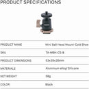 Support Tilta Mini Ball (1/4 "-20 avec épingles de localisation) - noir