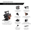Tilta caméra Kit Cage Advanced pour Komodo-X rouge (noir, V-Mount)