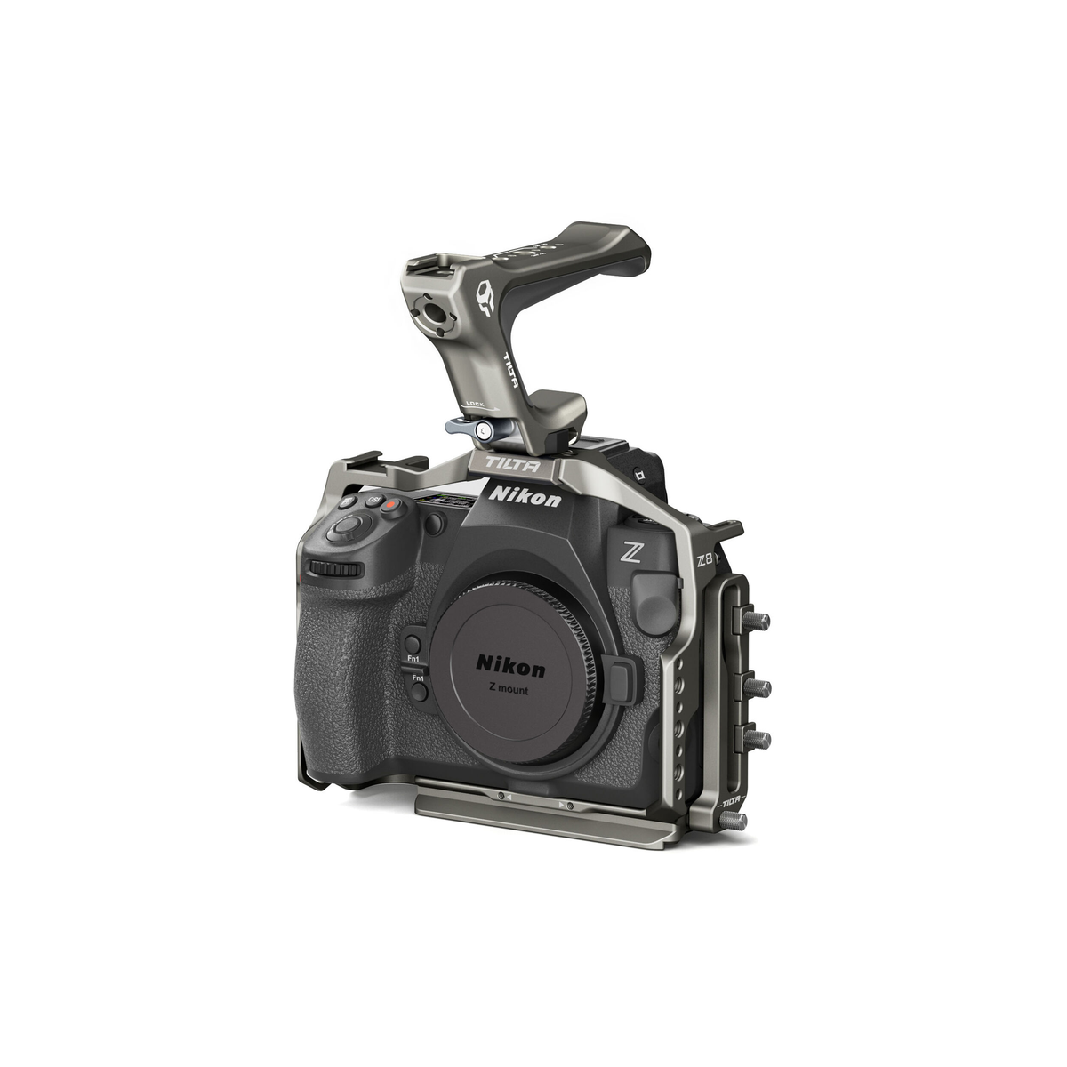 Cage Caméra TILTA Pour Nikon Z8 Avec Poignée OTAN Compacte, Rail 18mm Et Serre-Câble HDMI USB-C - Kit Léger Noir TA-T55-A-B