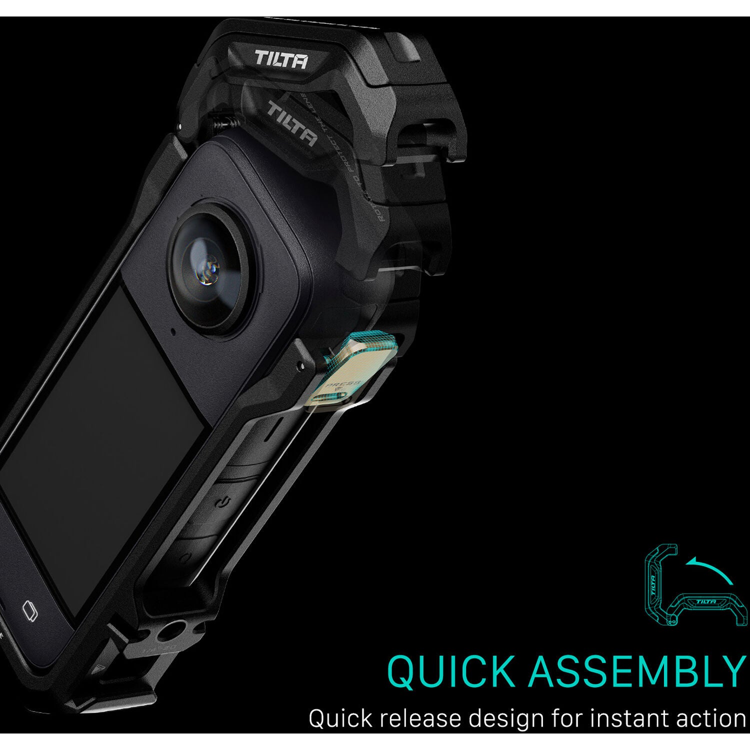 Tilta Full Camera Cage for Insta360 X4 (Black)