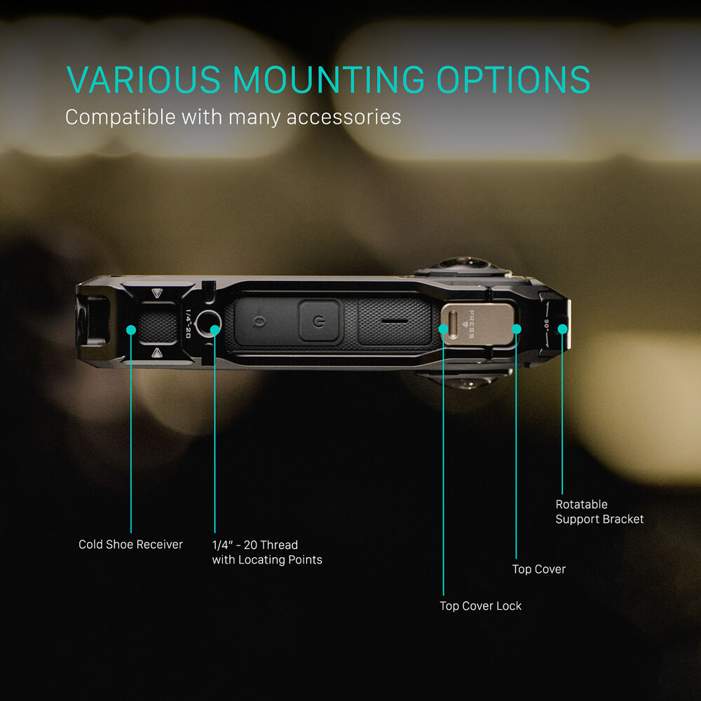 Tilta Full Camera Cage for Insta360 X4 (Black)