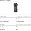 Tilta Full Camera Cage for Insta360 X4 (Black)