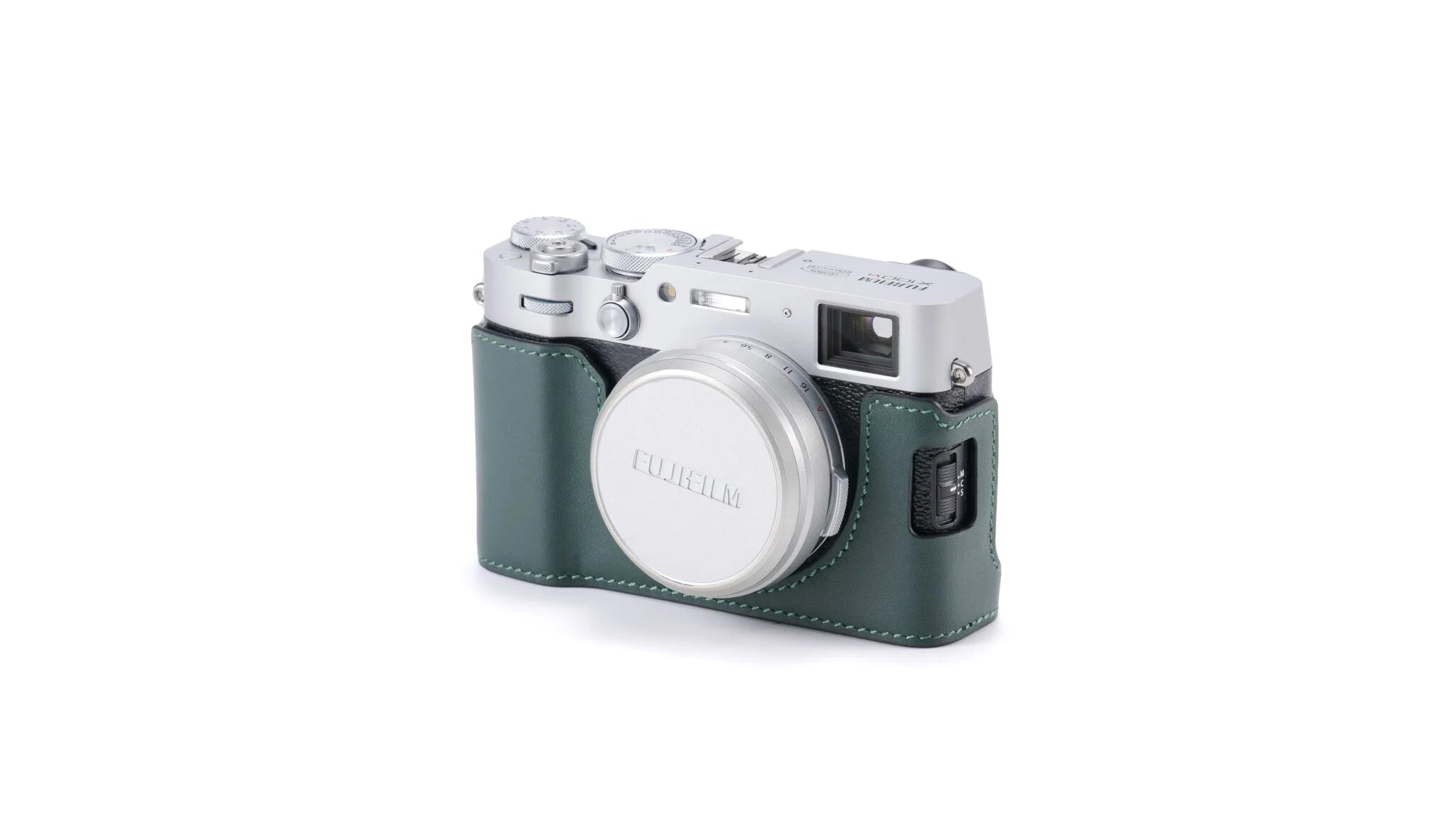 Cuir tilta caméra Cas pour Fujifilm x100vi (vert)