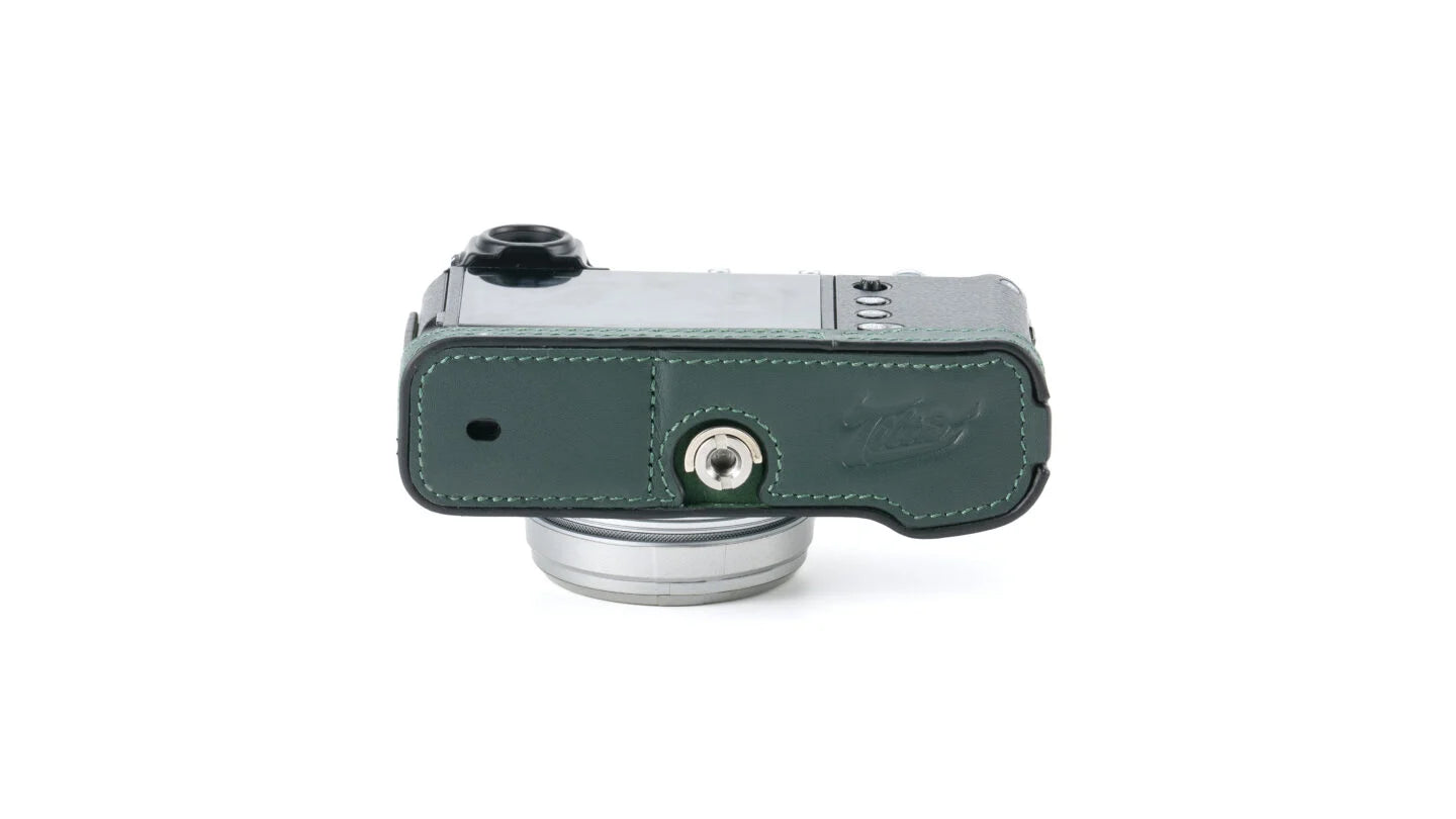 Cuir tilta caméra Cas pour Fujifilm x100vi (vert)