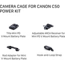 Tilta Camera Cage Power Kit for Canon C50 (Black)