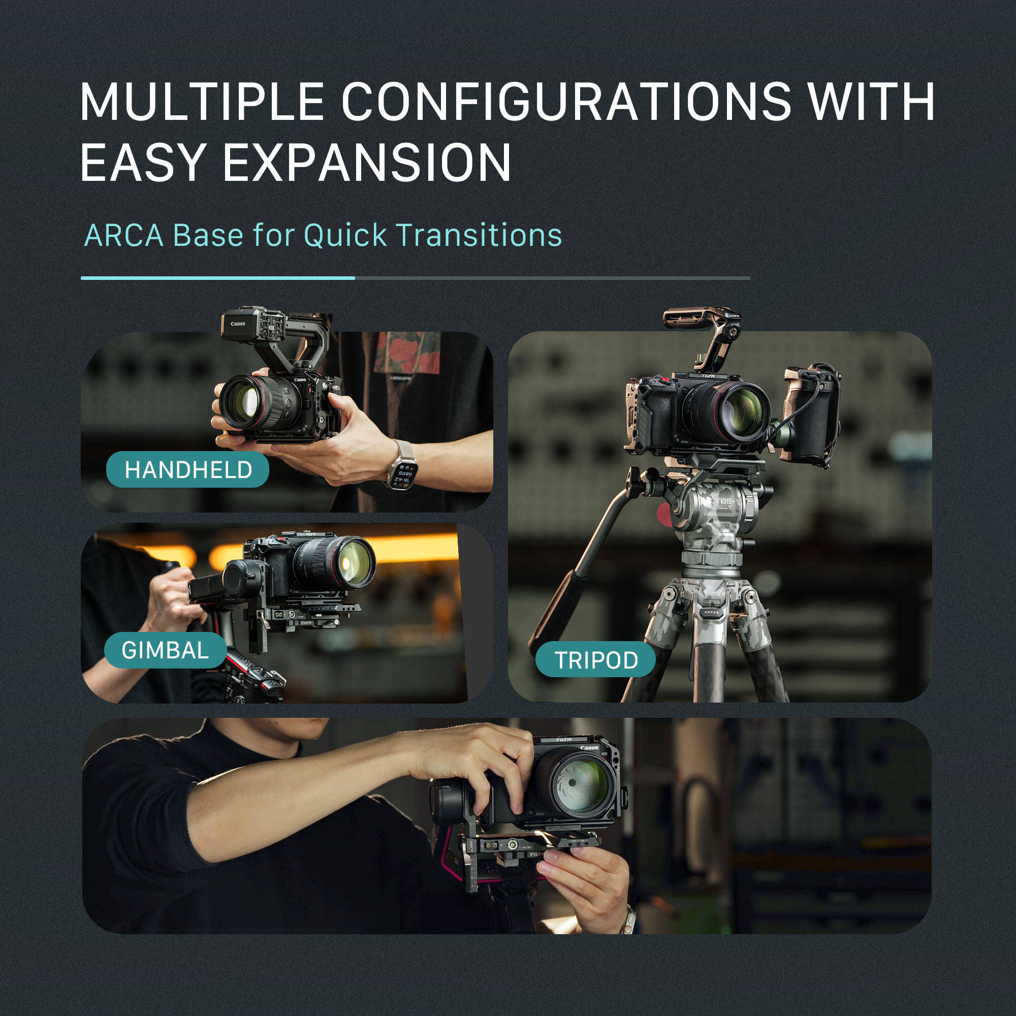 Tilta Camera Cage Power Kit for Canon C50 (Black)