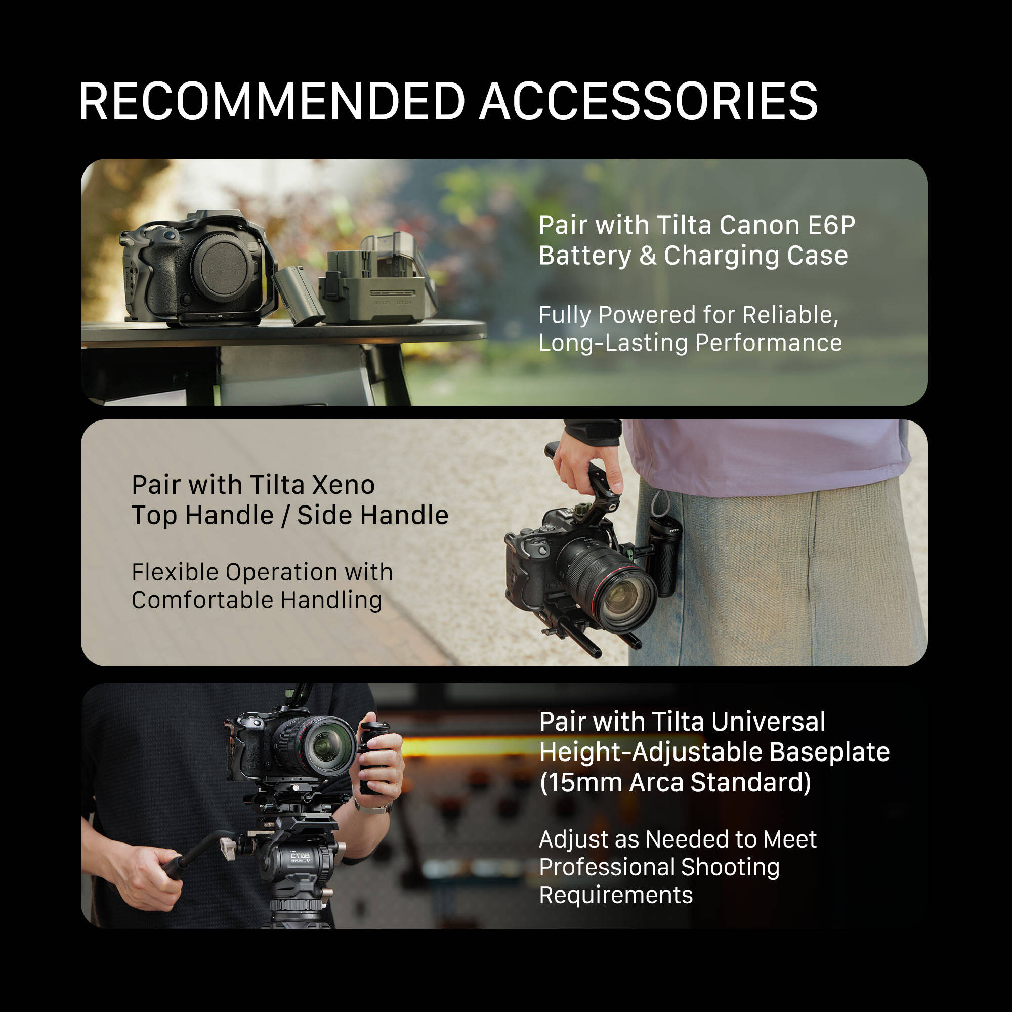 Tilta moitié caméra Cage pour Canon R6 Mark III