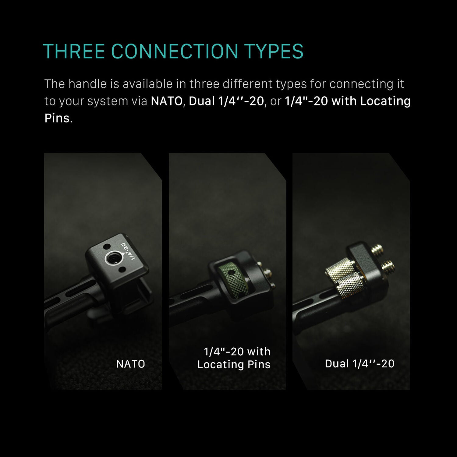 Tilta Xeno Side Handle with Anti-Twist 1/4"-20 Mount (Black)