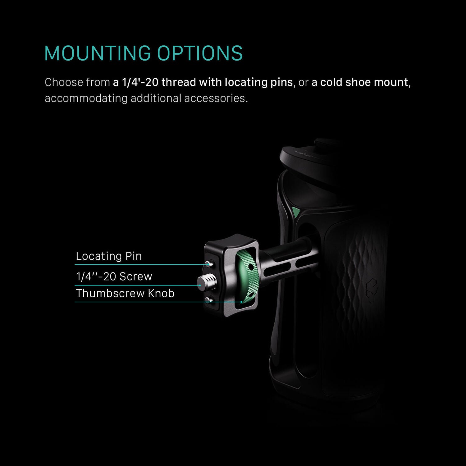 Tilta Xeno Side Handle with Anti-Twist 1/4"-20 Mount (Black)