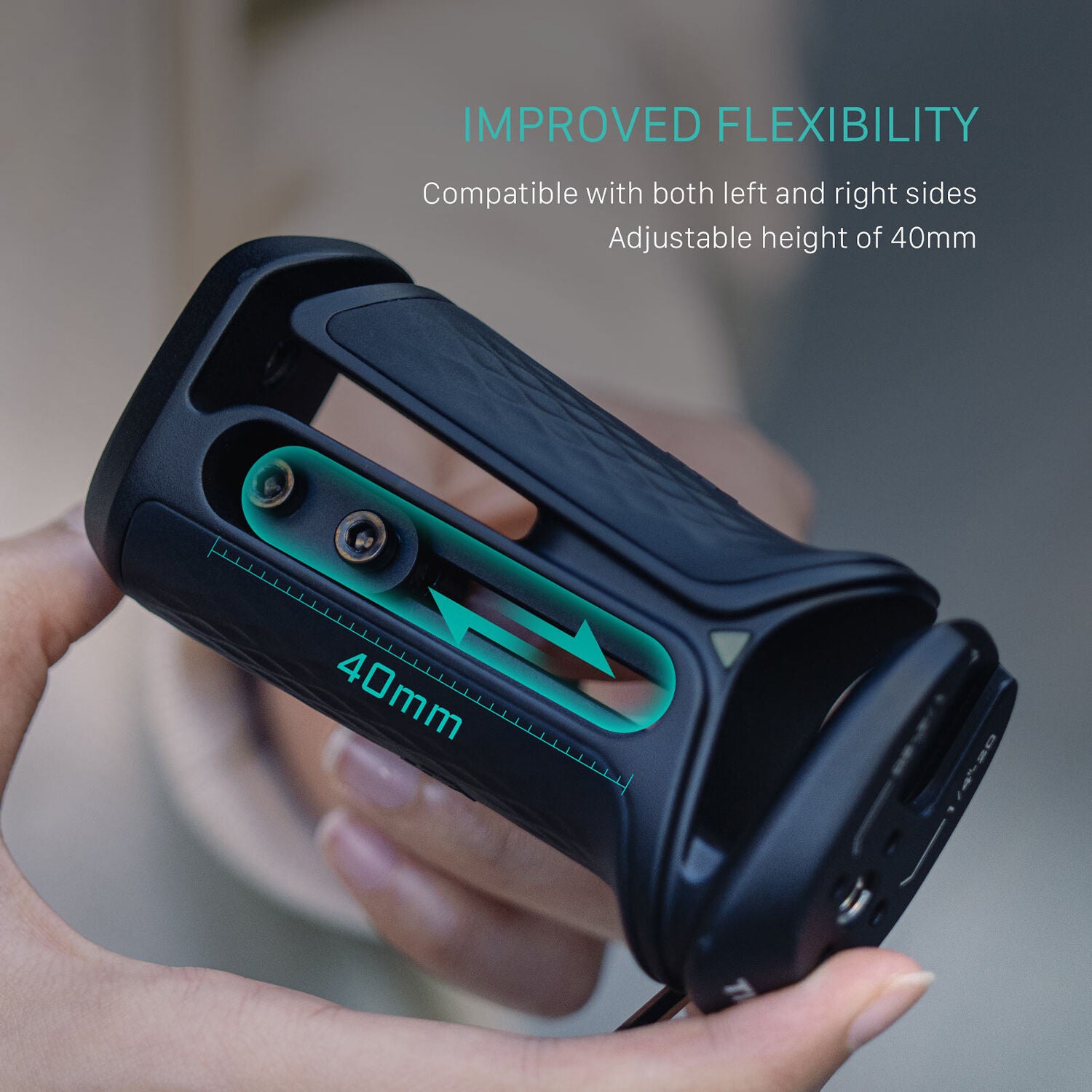 Tilta Xeno Side Handle with Anti-Twist 1/4"-20 Mount (Black)