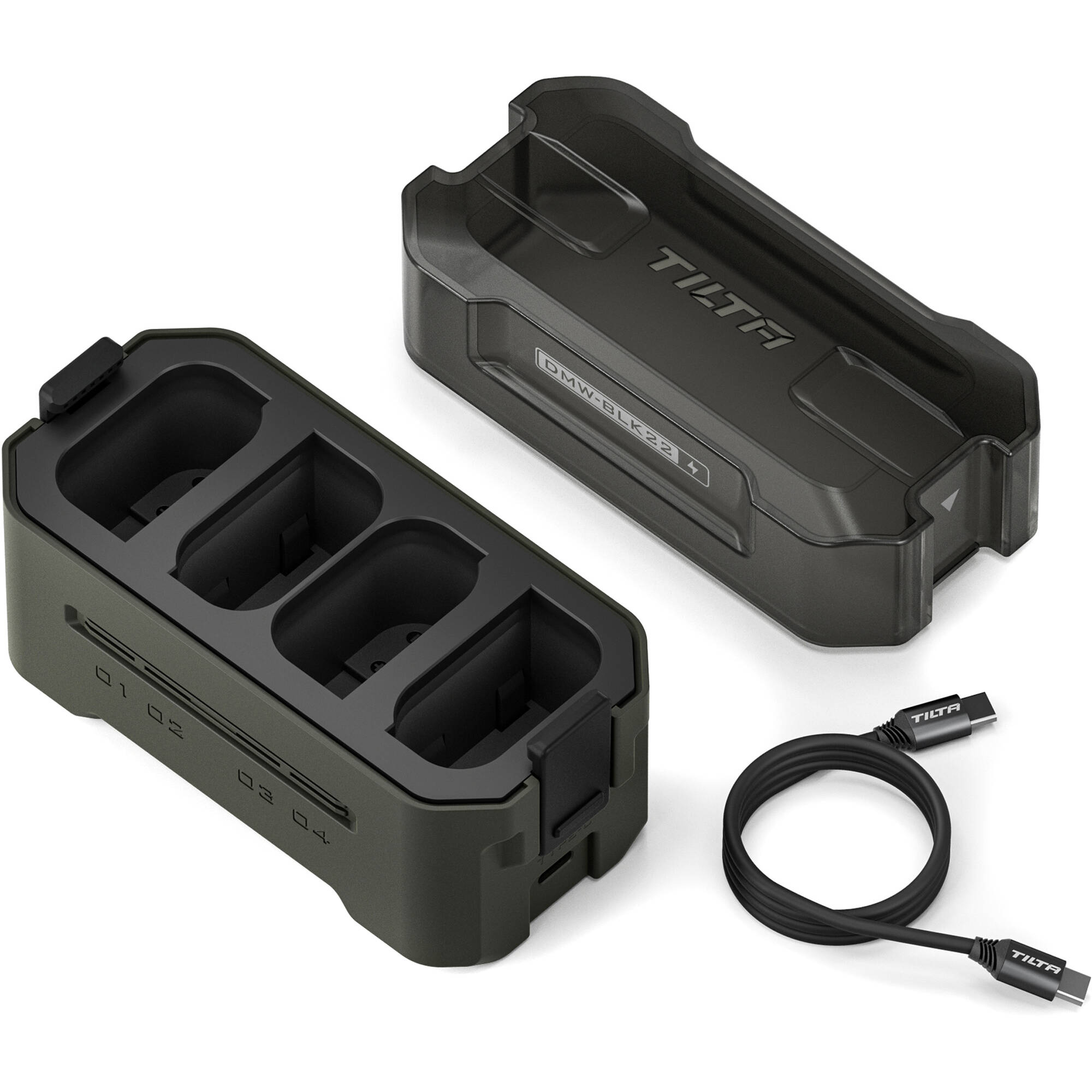 Station de charge portable Tilta pour les batteries DMW-BLK22