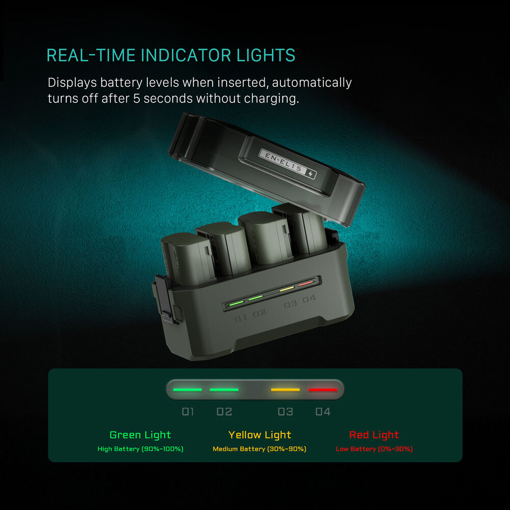 Tilta Portable Charging Station for EN-EL15C Batteries