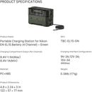 Tilta Portable Charging Station for EN-EL15C Batteries