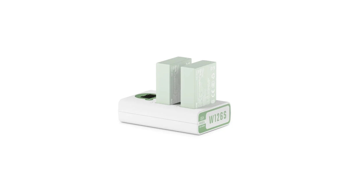 Tilta NP-W126S Charging Station Battery Kit (2 Batteries) - Ash Green