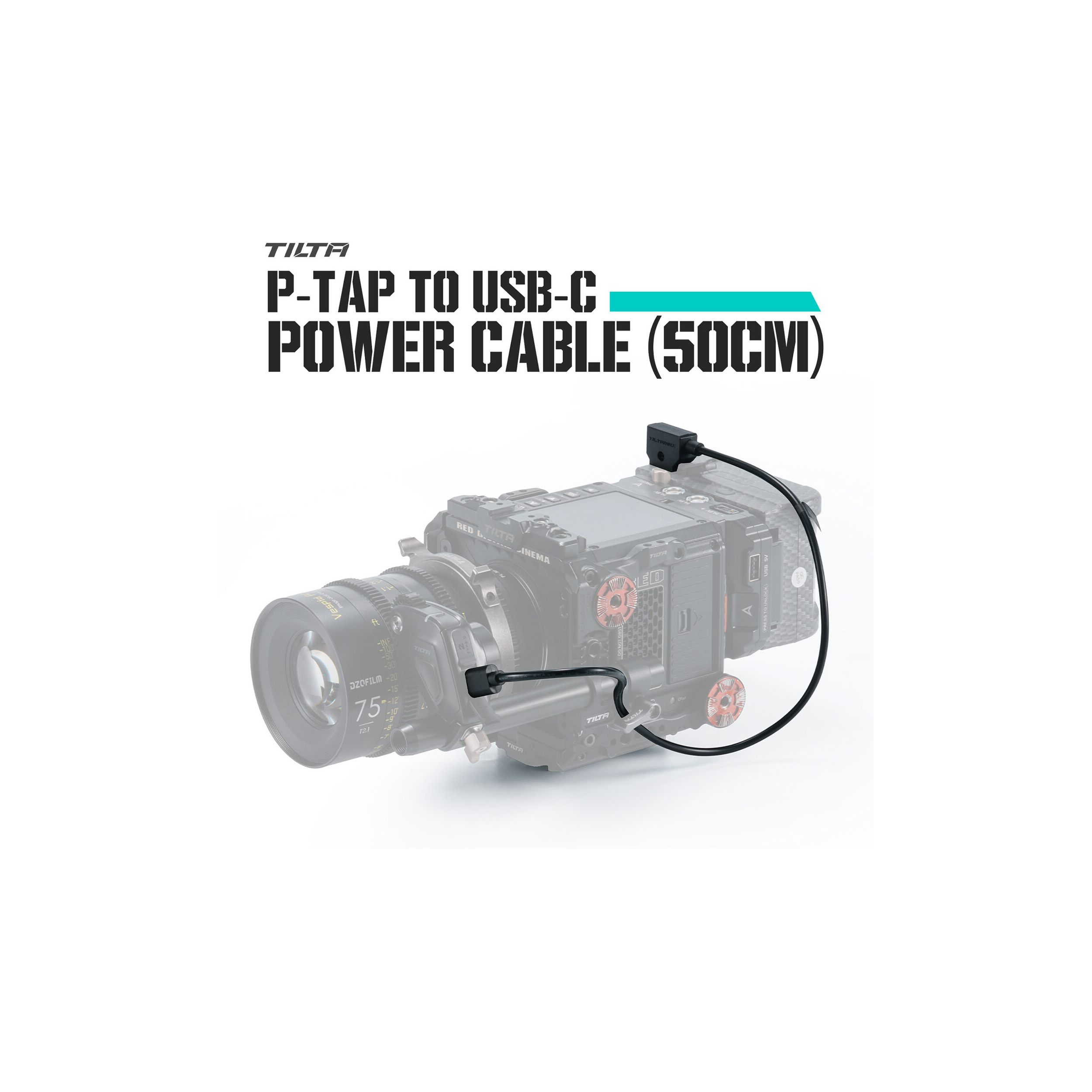 Tilta P-Tap to USB-C Power Cable (50cm) TCB-PTAP-USBC-50 810076278377