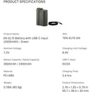 Tilta EN-EL15C USB-C Battery (2400mAh)