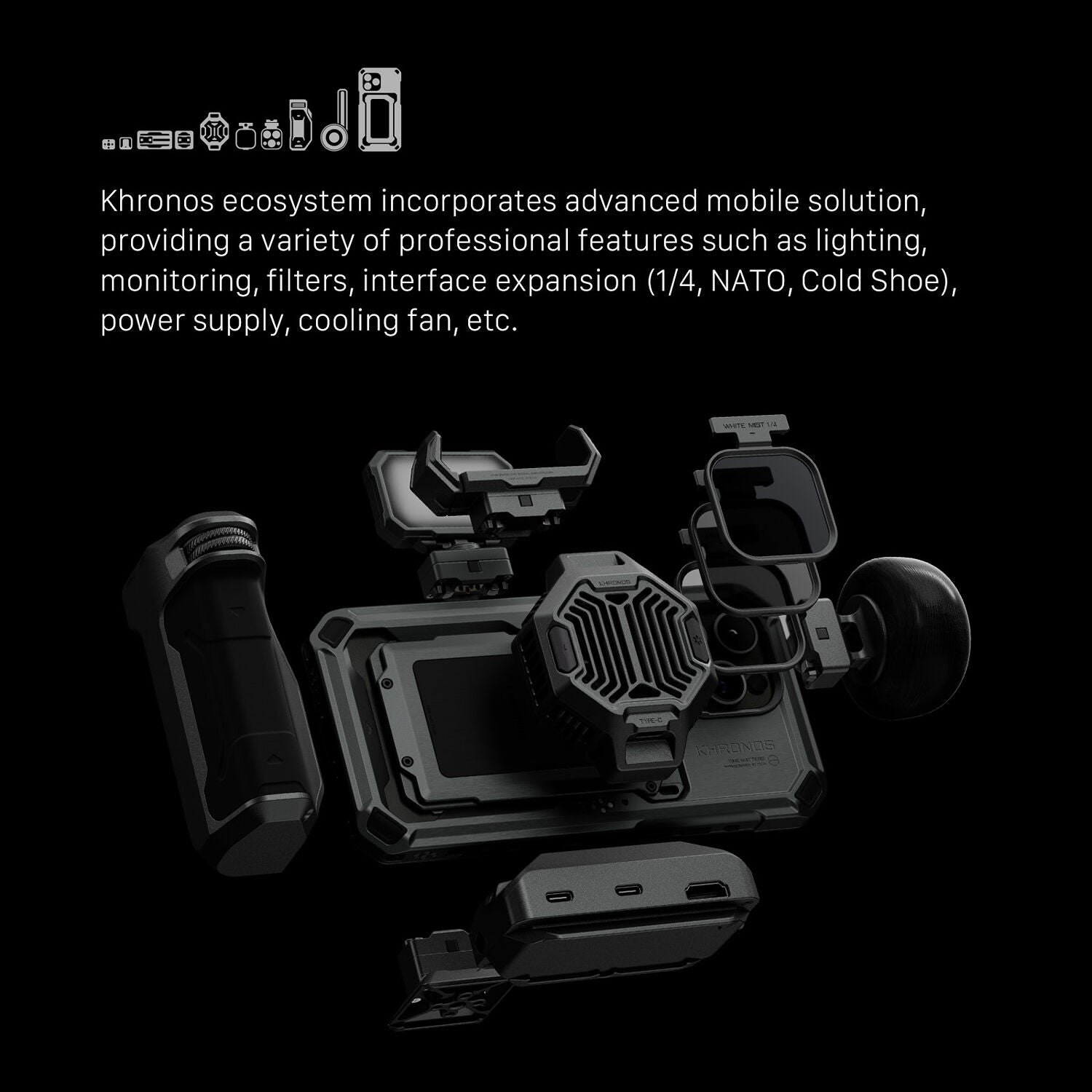 Tilta Khronos Universal SSD Holder (Space Gray)