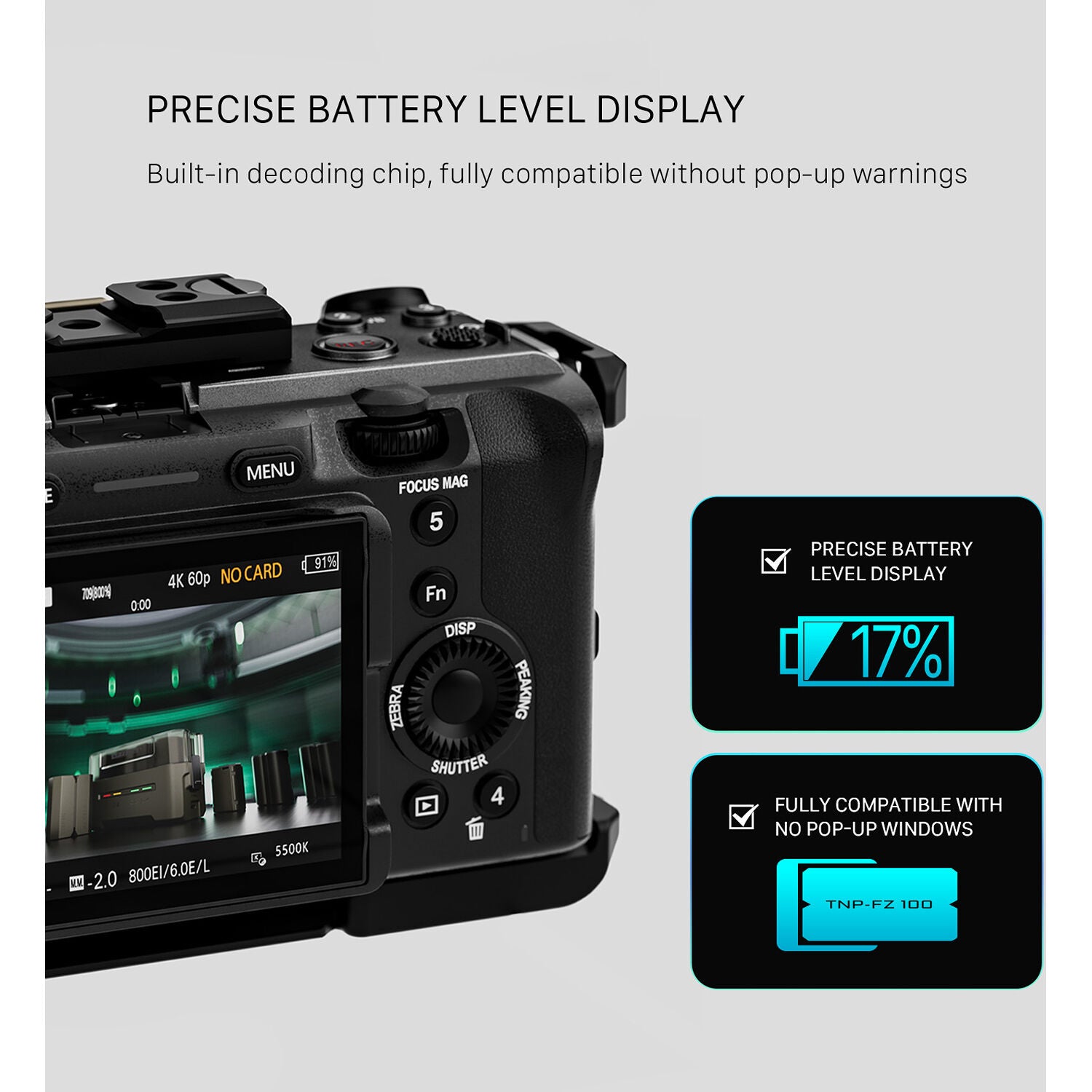 Batterie USB-C Tilta NP-FZ100 (2400mAh)