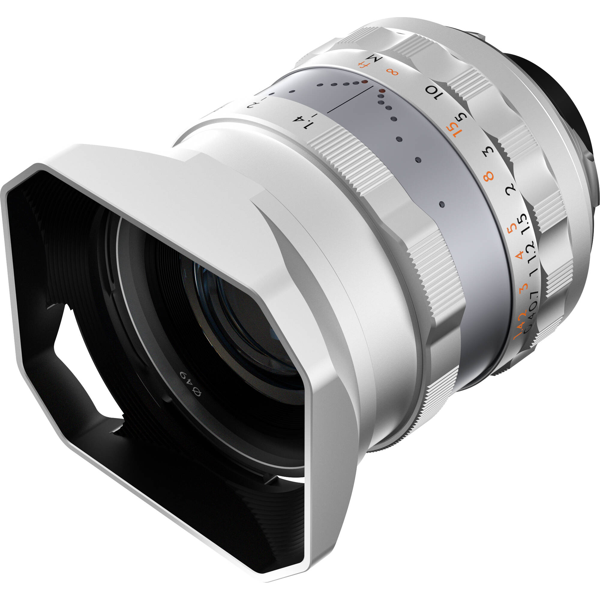Thypoch Simera 28mm f/1.4 Type II Objectif (Leica M, Argent)