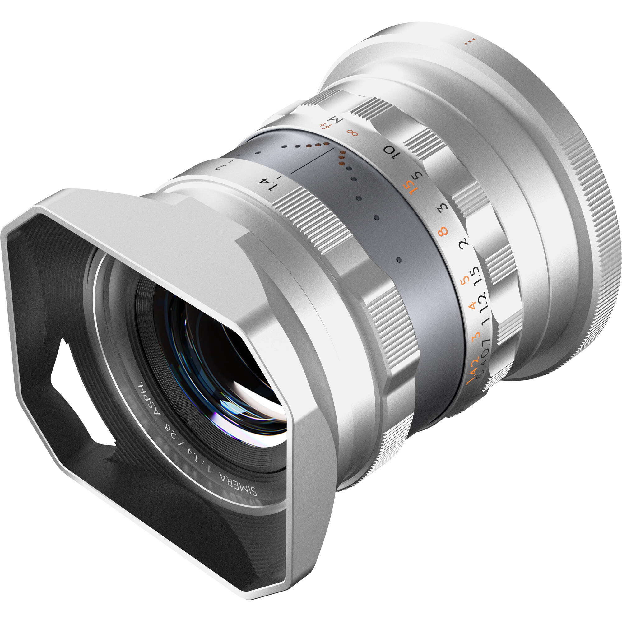 Thypoch Simera 28mm f/1.4 Lens (Nikon Z, Silver) | ExcellentPhoto.ca