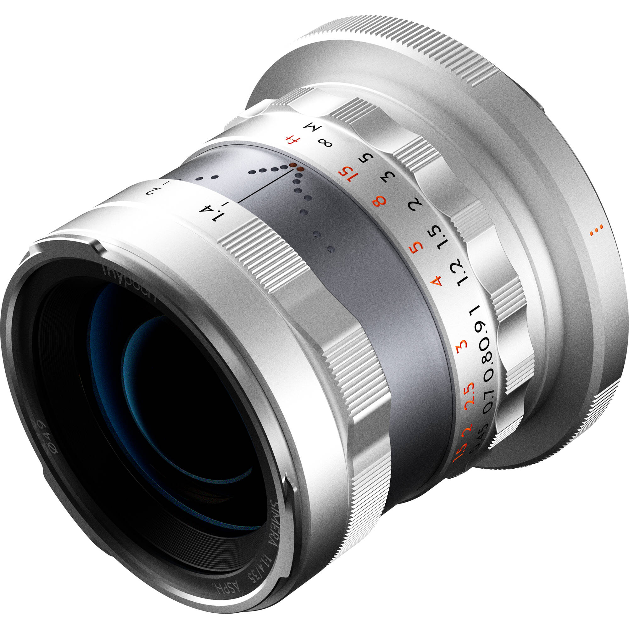 Thypoch Simera 35mm f/1.4 Lens (Canon RF, Silver) | ExcellentPhoto.ca