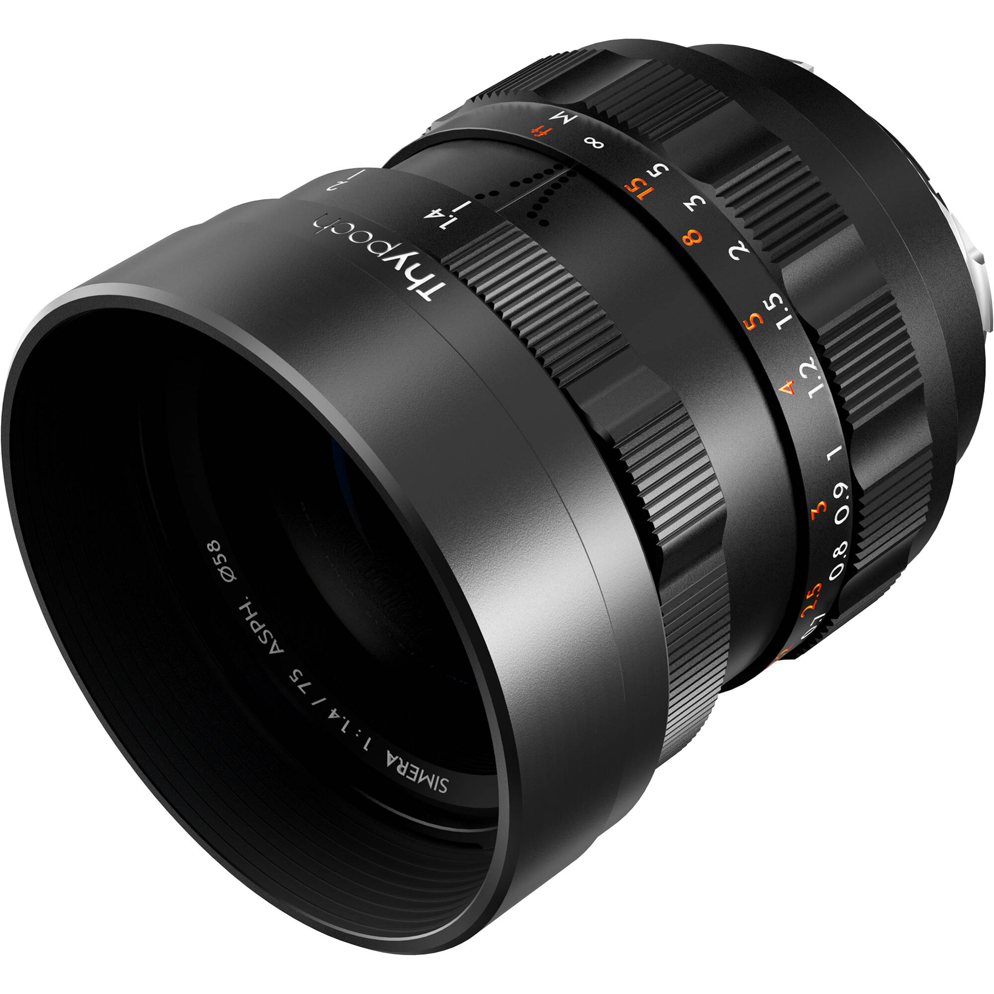 Thypoch simera 75 mm f / 1,4 asph Objectif (Leica M, Noir)