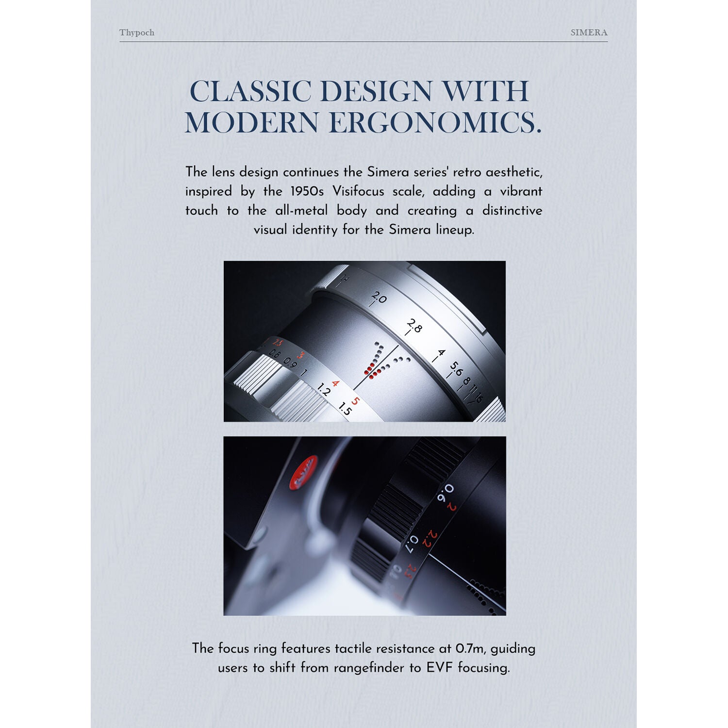 Thypoch Simera 75mm f/1.4 ASPH Lens (Leica M, Silver)