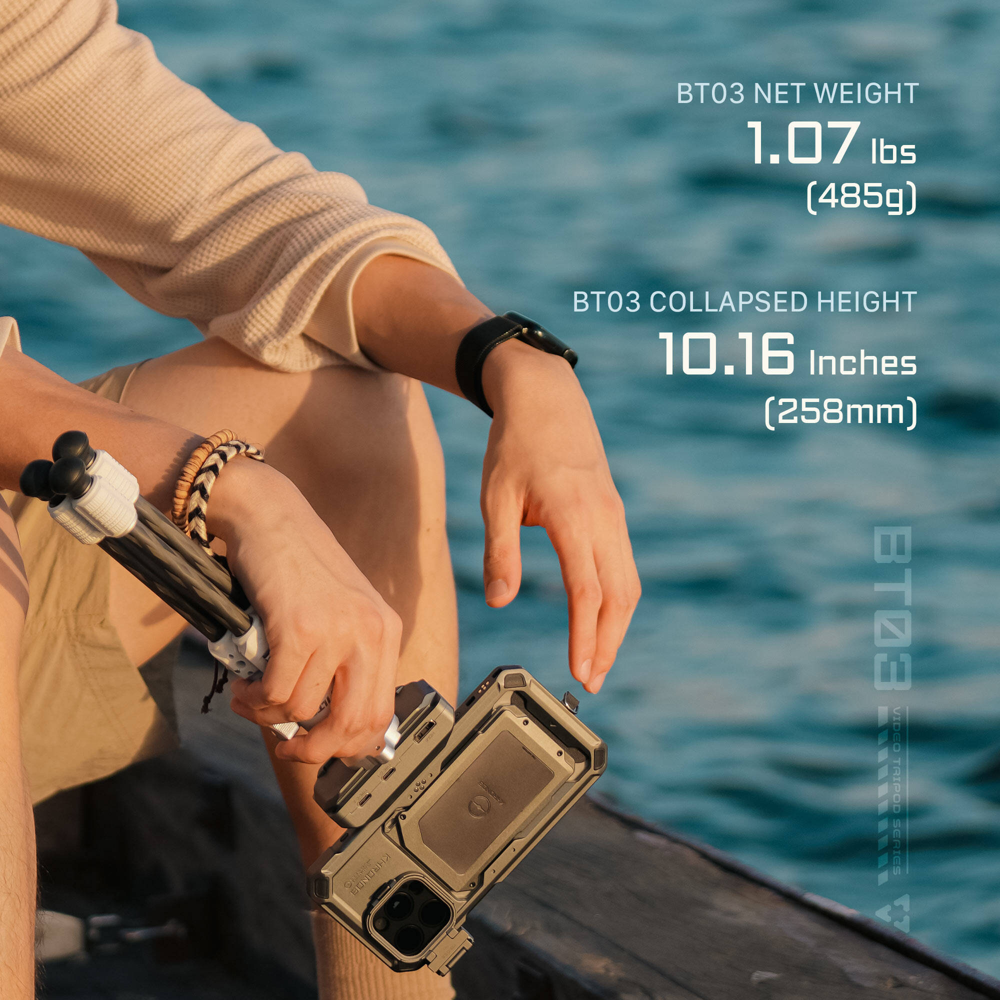 Tilta BT03 Carbon Fiber Tabletop Tripod with Ball Head (Forest Green)