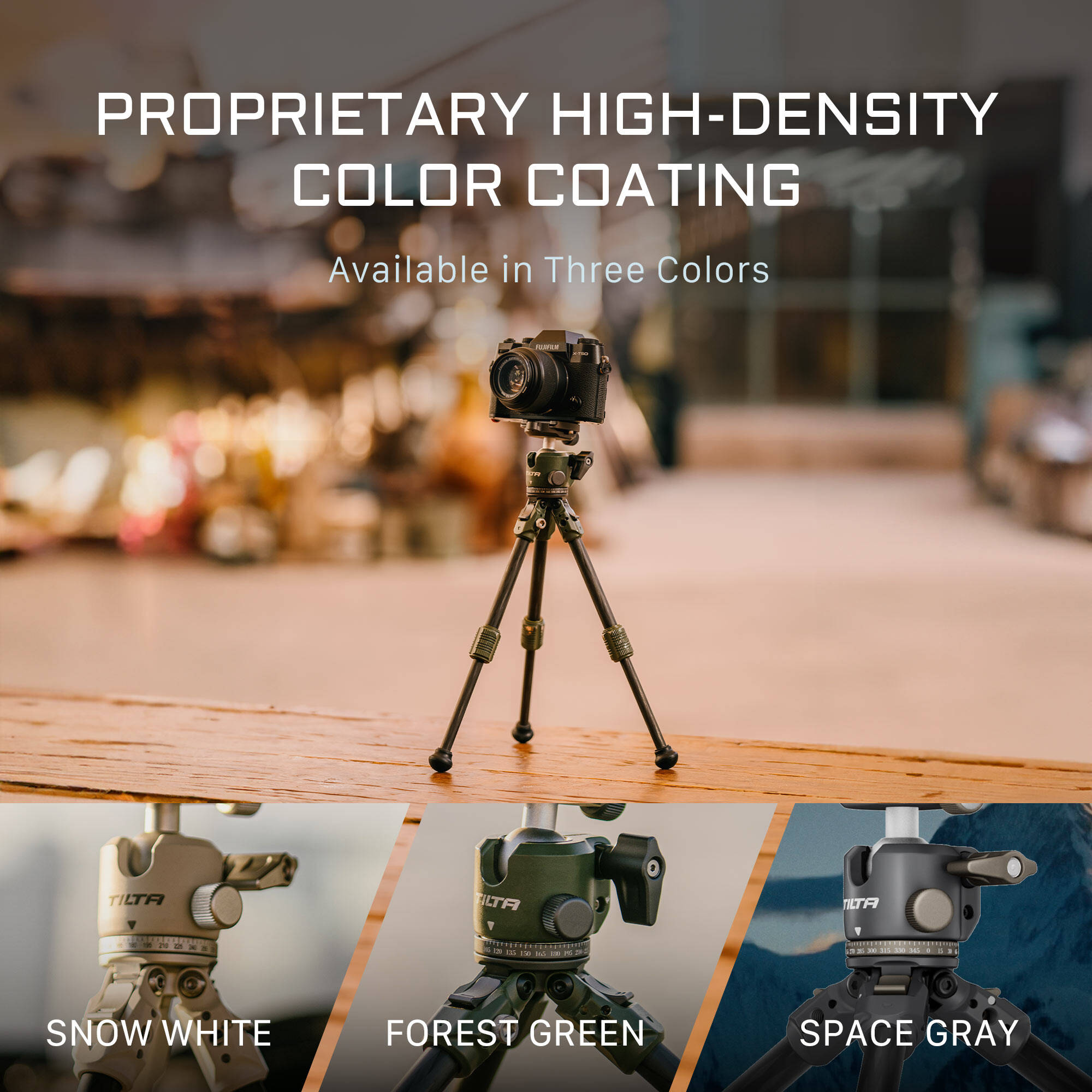 Tilta BT03 Carbon Fiber Tabletop Tripod with Ball Head (Forest Green)