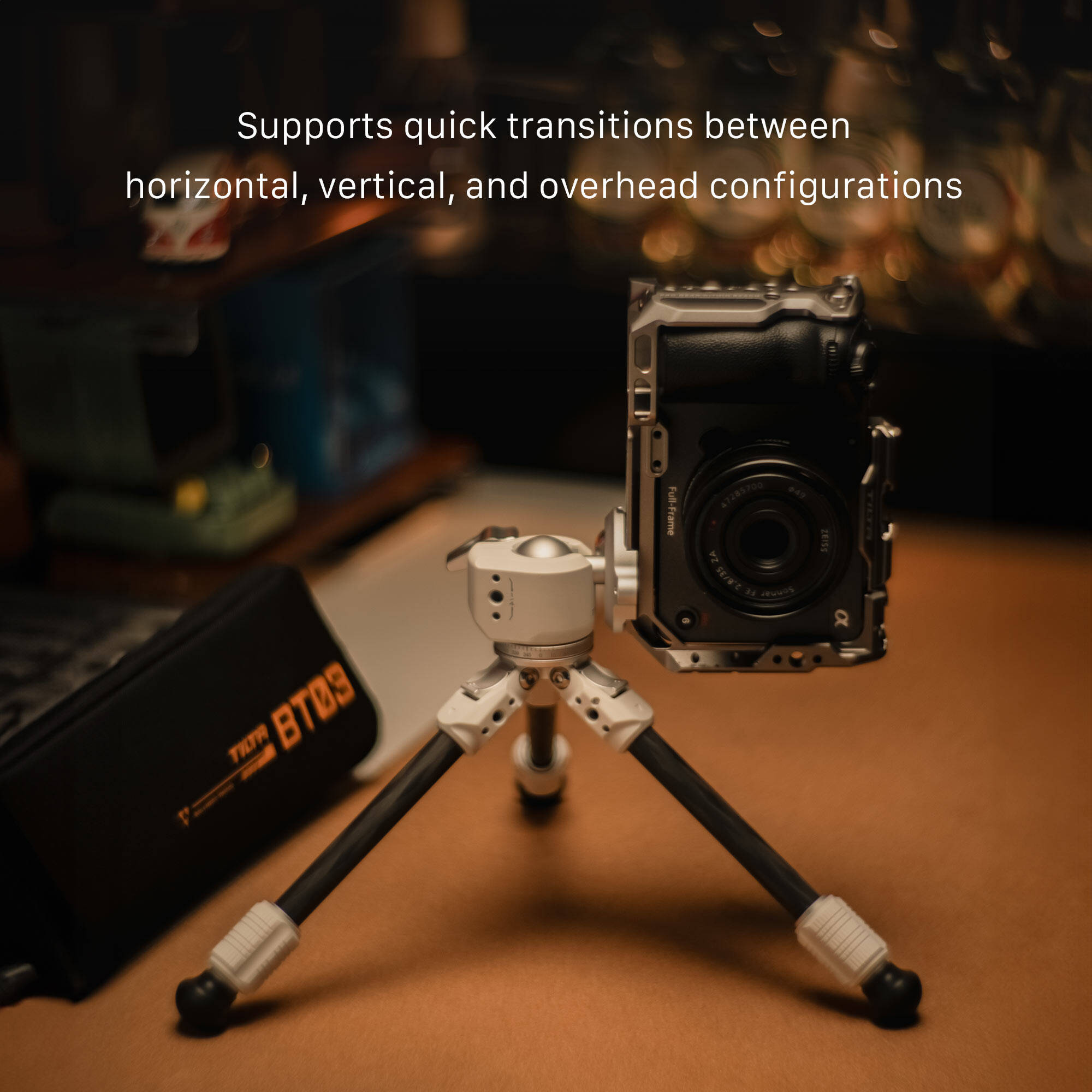 Tilta BT03 Carbon Fiber Tabletop Tripod with Ball Head (Snow White)