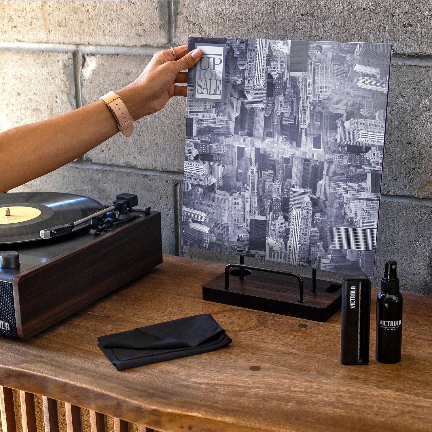 Victrola Vinyl Record Cleaning Kit (Espresso)