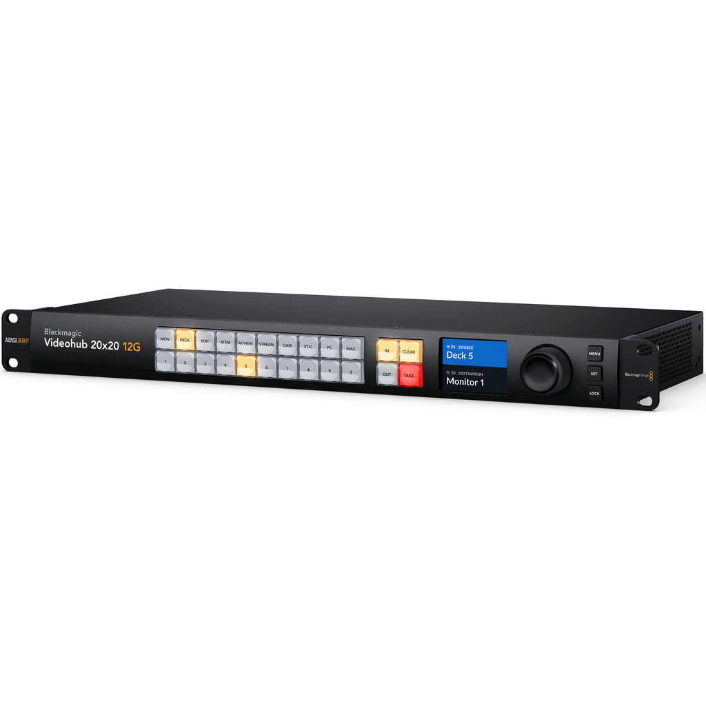 分配器・切替器 Blackmagicdesign Smart Videohub 12x12 Smart VideoHub 20x20 SDI | Video Control | Hire | London