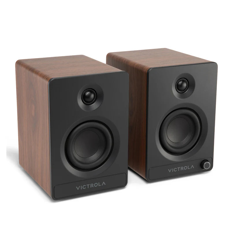 Victrola Tempo Bluetooth Bookshelf Speakers - set of 2 (Black)