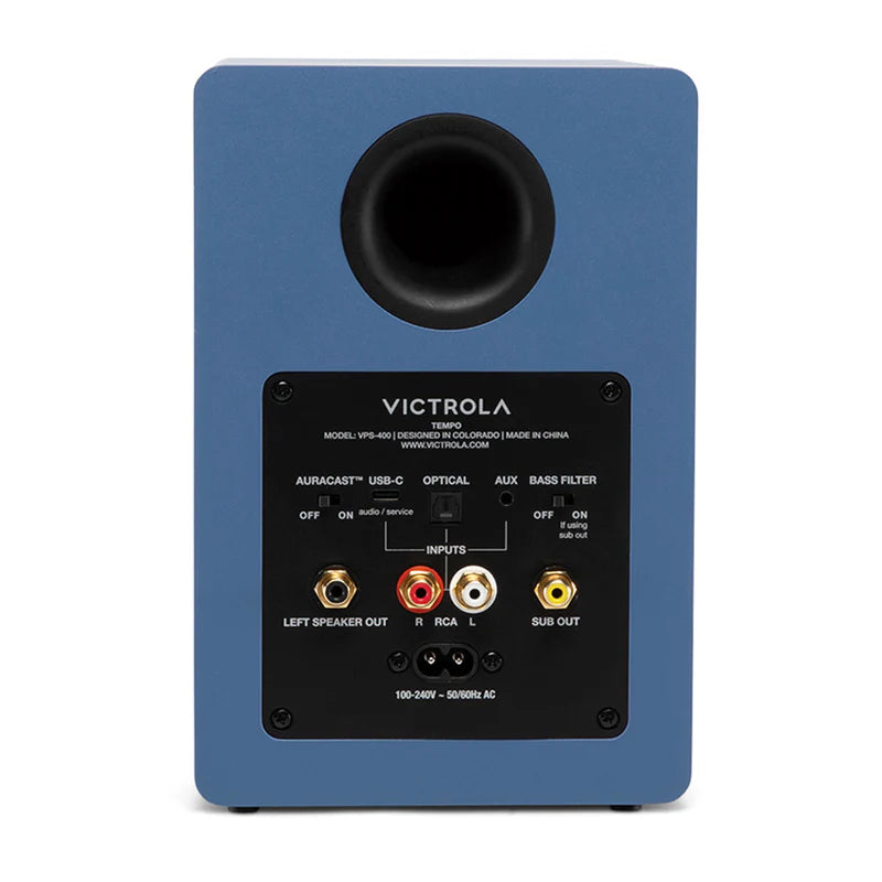 Victrola Tempo Bluetooth Bookshelf Speakers - set of 2 (Black)