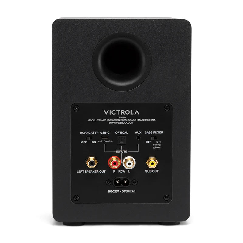 Victrola Tempo Bluetooth Bookshelf Speakers - set of 2 (Blue)