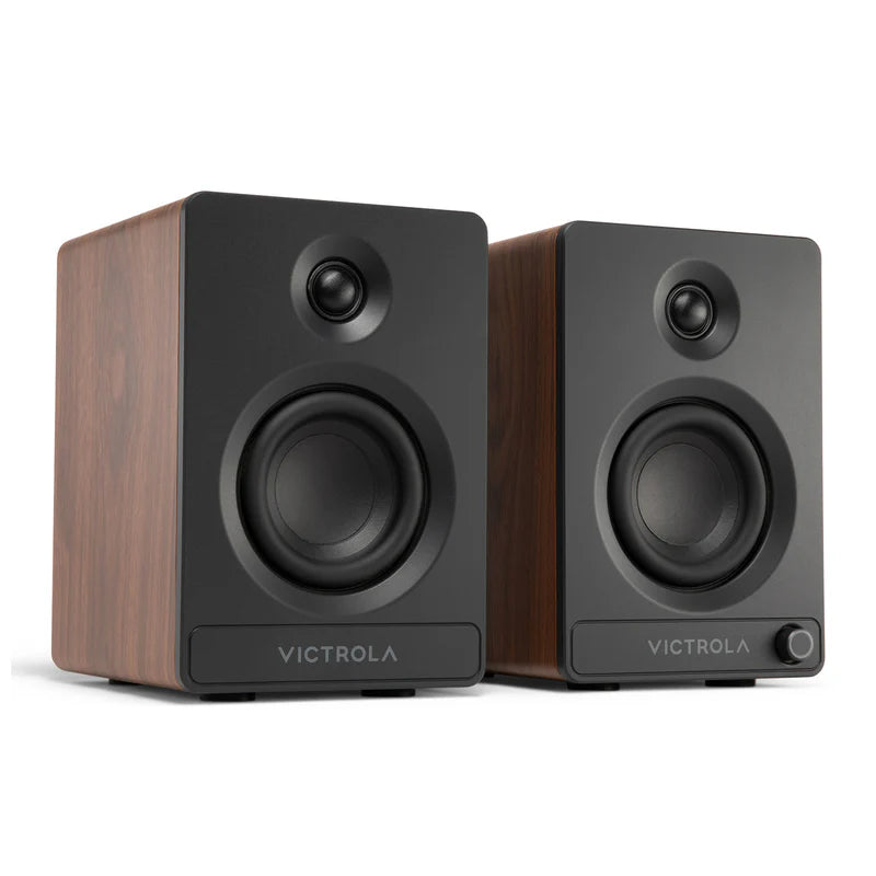 Victrola Tempo Bluetooth Bookshelf Speakers - set of 2 (Blue)