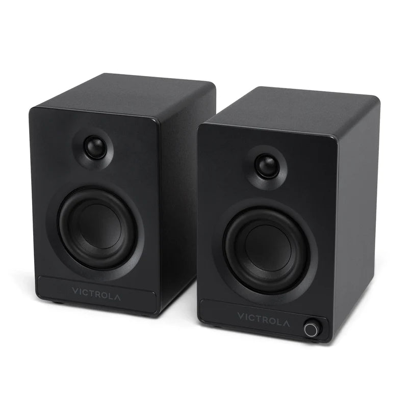 Victrola Tempo Bluetooth Bookshelf Speakers - set of 2 (Blue)