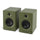 Victrola Tempo Bluetooth Bookshelf Speakers - set of 2 (Green)