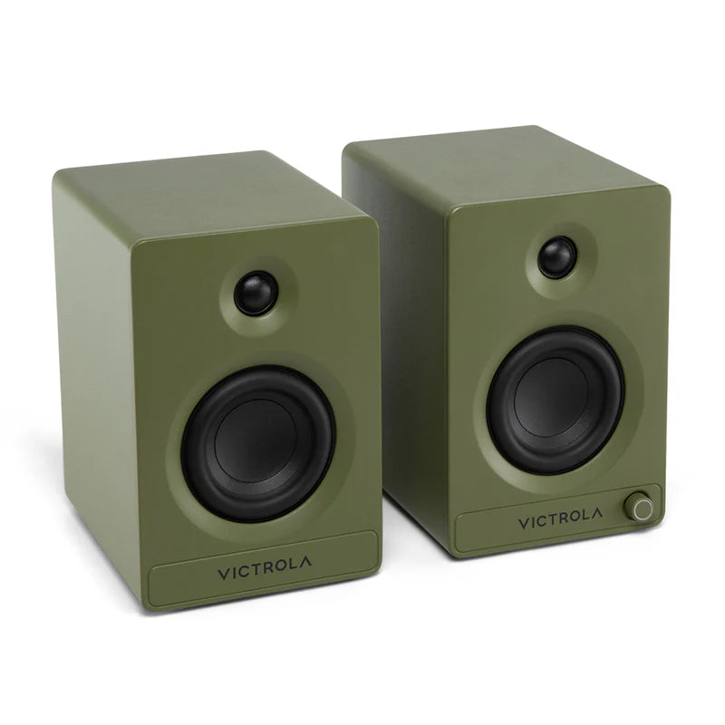 Enceintes bibliothèque Bluetooth Victrola Tempo - lot de 2 (Vert)