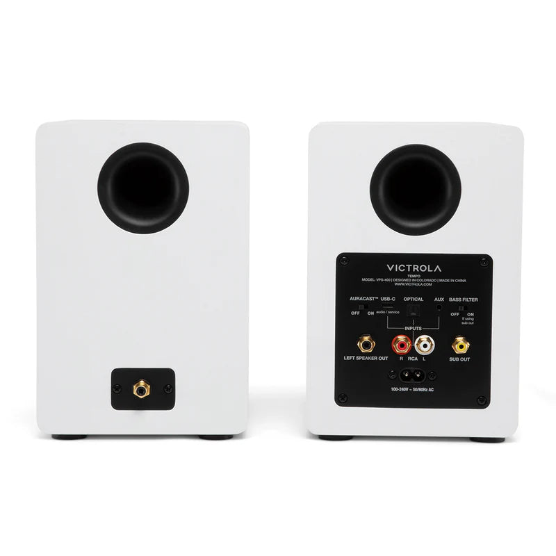 Enceintes bibliothèque Bluetooth Victrola Tempo - lot de 2 (Vert)