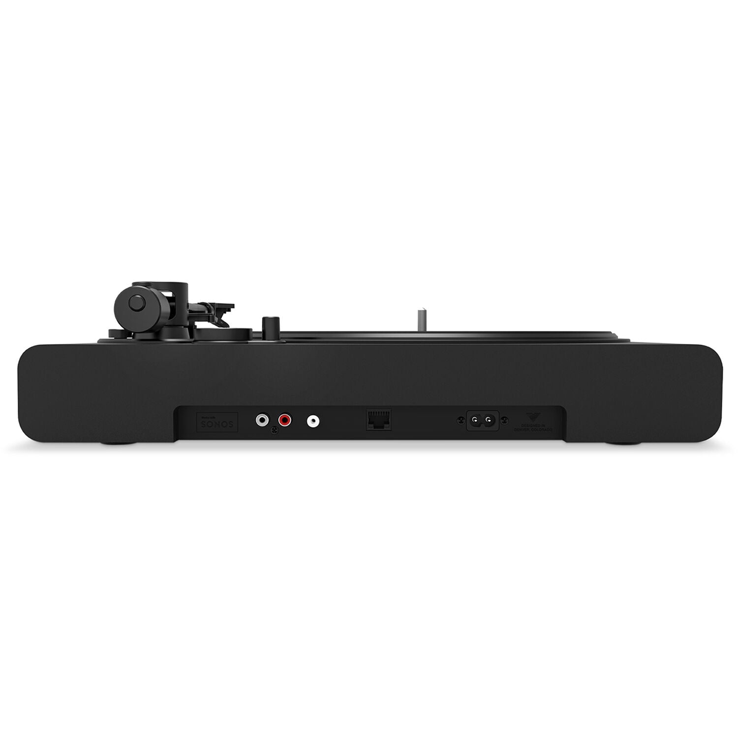Victrola Stream Onyx Manual Two-Speed Turntable with Ortofon OM 5E & Sonos (Black)
