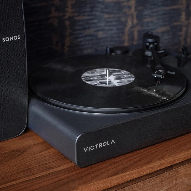Victrola Stream Onyx Manual Two-Speed Turntable with Ortofon OM 5E & Sonos (Green)